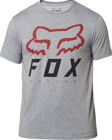Fox Heritage Forger Tech Tee Graphite Red
