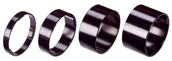 BBB Lightspace 1.1/8" Spacers Matt Black Alloy 5/10/15/20mm