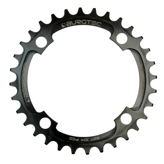 Burgtec Black 32 Tooth 104mm BCD Thick Thin Chainring