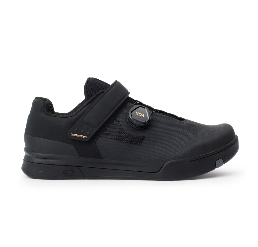 Crankbrothers Shoes Mallet BOA Black/Gold-Blk outsole