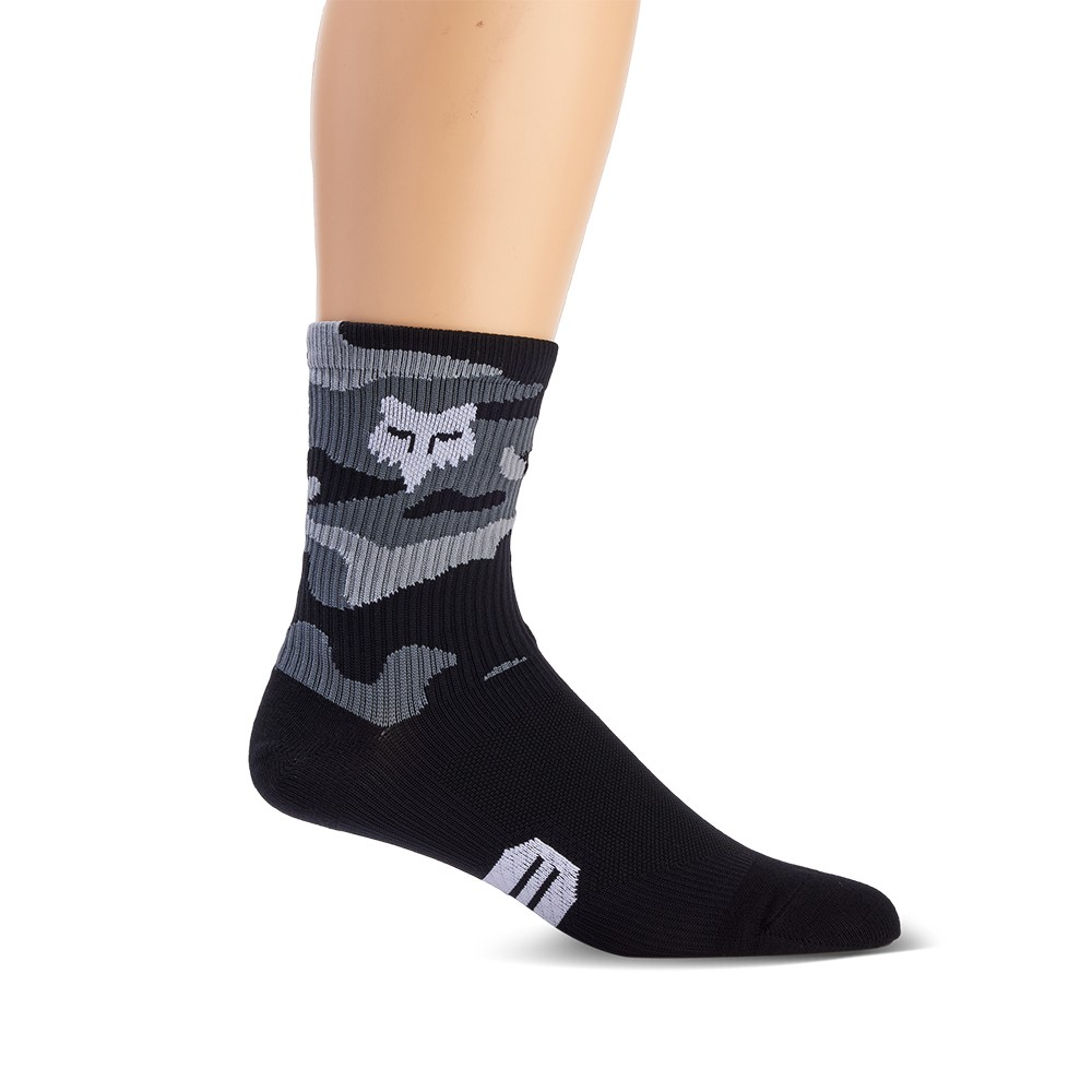 Fox 6 Inch Ranger Socks - Black Camo