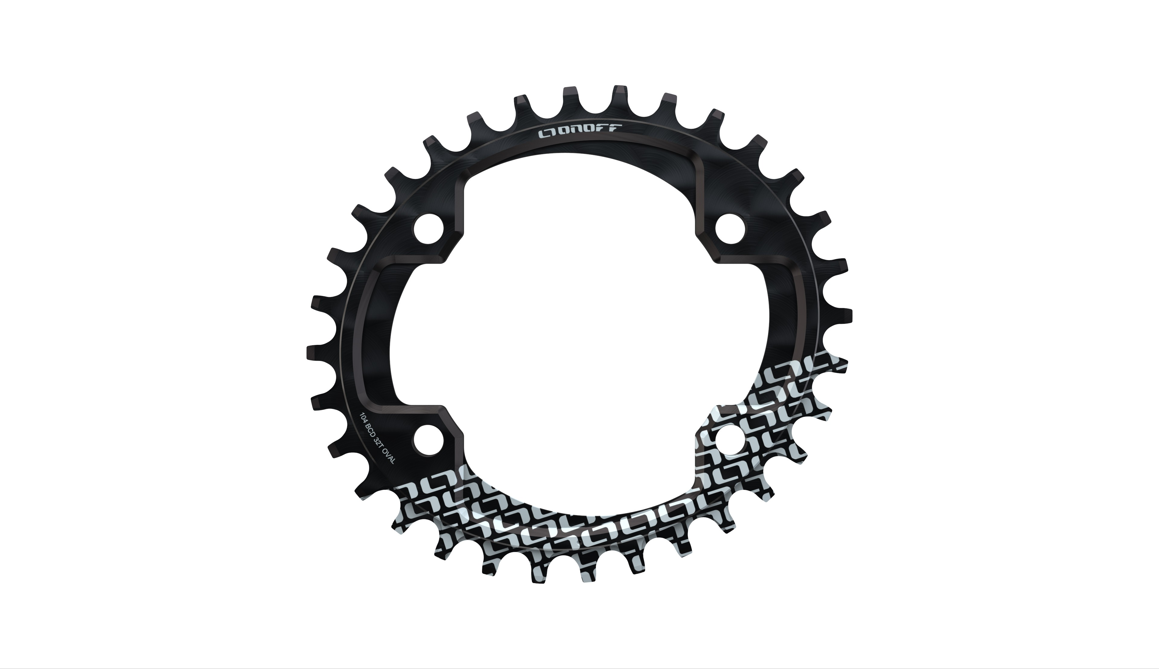 OnOff Chainring (BCD104) Oval 32T Black 020.11126 – Alta HQ