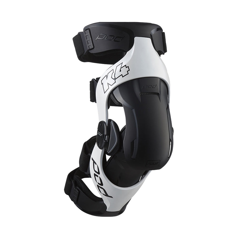 POD K4 2.0 Knee Brace RIGHT White/Black