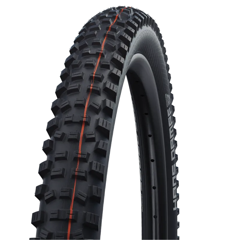 Schwalbe Tyre Hans Dampf 27.5 x 2.35 Evolution Folding ADDIX Soft (Orange) Super Gravity TL-Easy E-25 HS491 Black