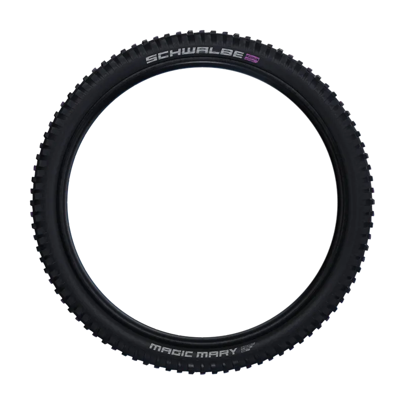 Schwalbe Tyre Magic Mary 29 x 2.4 Evolution Folding ADDIX Ultrasoft (Purple) Super Downhill TL-Easy E-50 HS447 Black