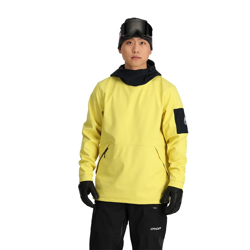 Spyder Softshell Riding Hoodie - Yellow