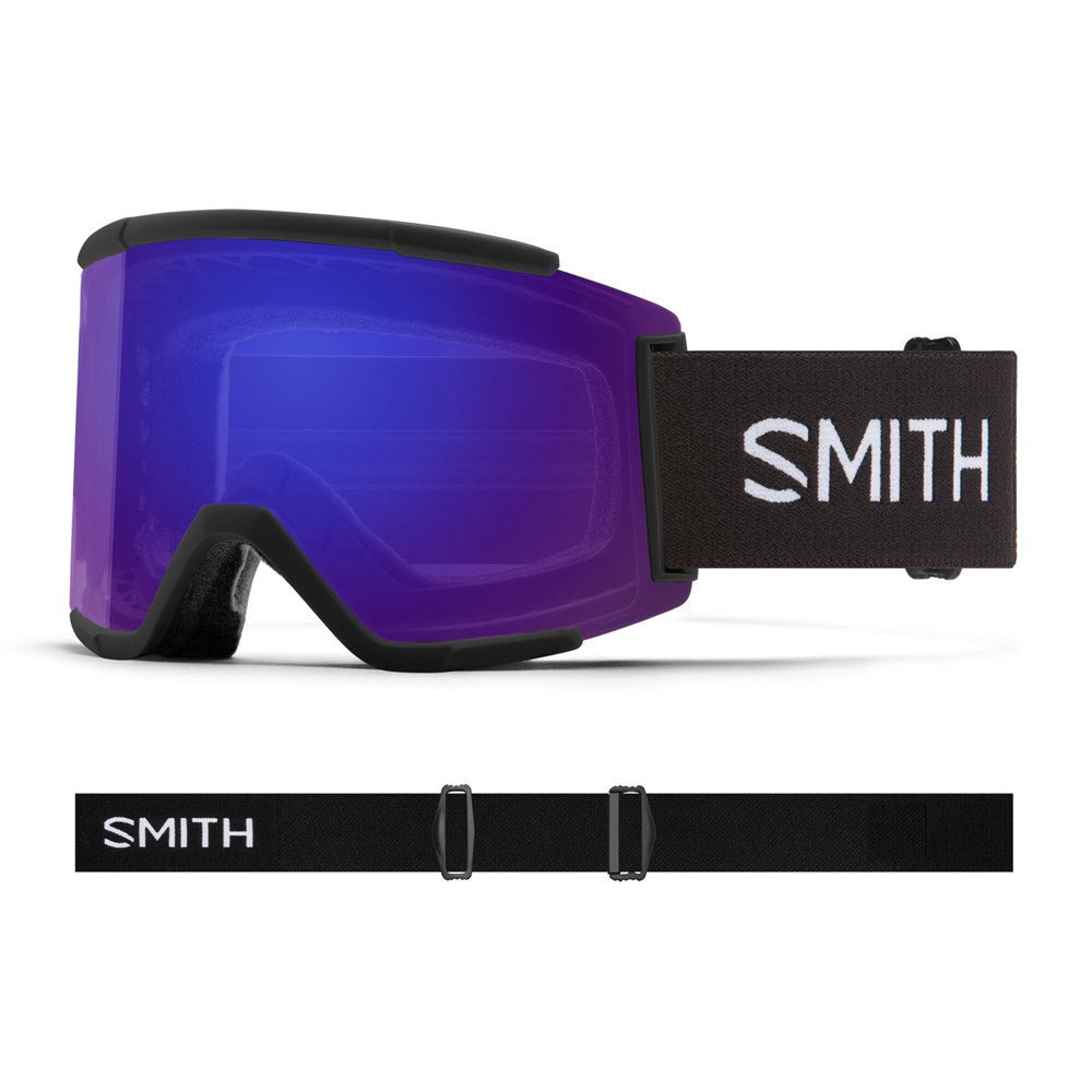 Smith 24 Squad XL Low Bridge - Black - CP Evday Violet Mir/CP Storm Amber