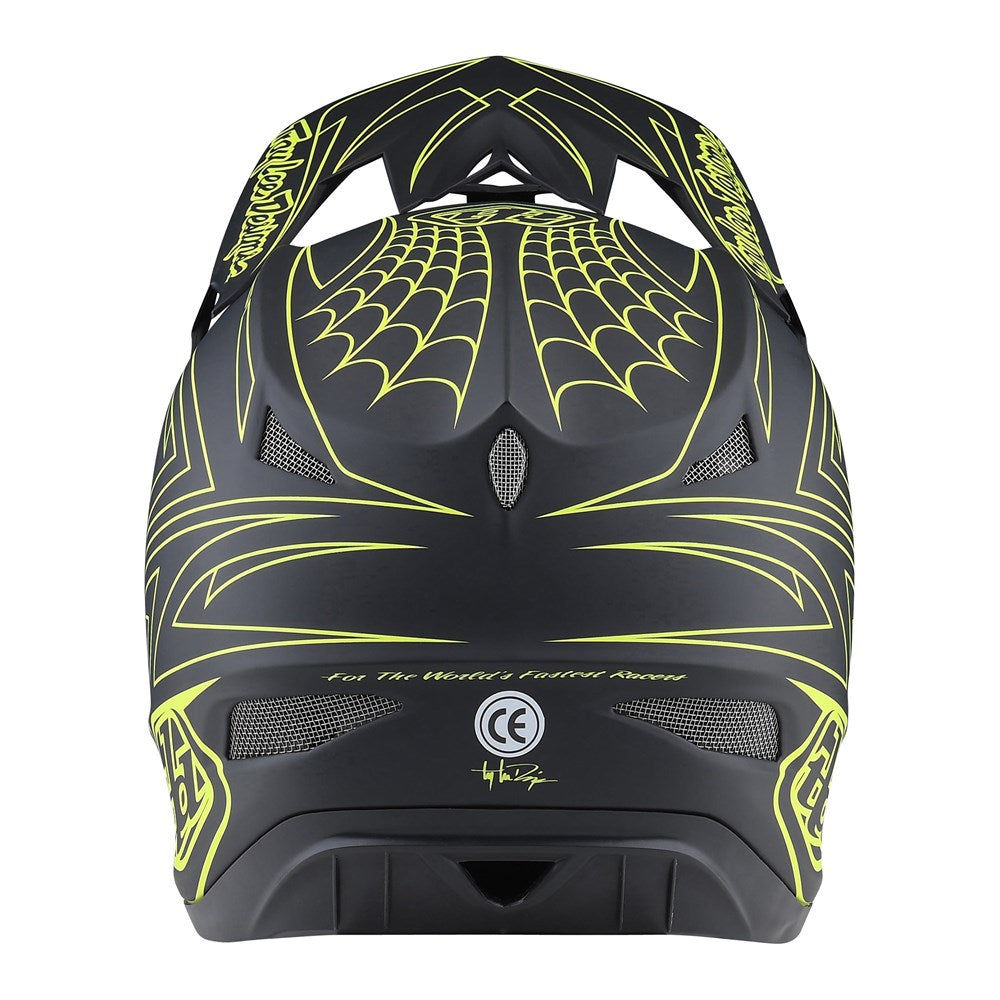 Troy Lee D3 AS Fiberlite - Spiderstripe Gray/Yellow