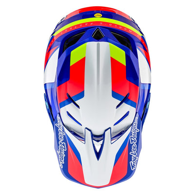 Troy Lee D4 AS Composite Helmet Omega White/Blue