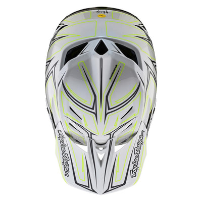 Troy Lee D4 AS Composite Helmet Pinned Light Gray