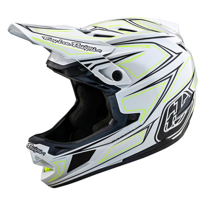 Troy Lee D4 AS Composite Helmet Pinned Light Gray