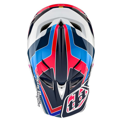 Troy Lee D4 AS Polyacrylite Helmet Block Blue/White