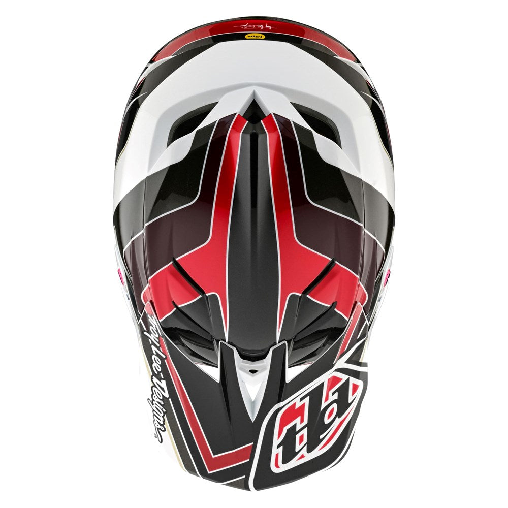 Troy Lee D4 AS Polyacrylite Helmet Block Charcoal/Red