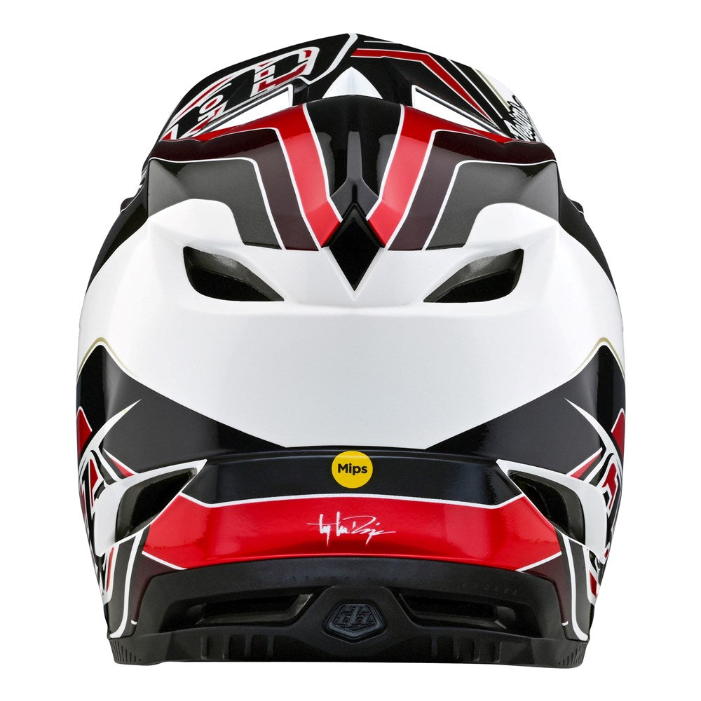 Troy Lee D4 AS Polyacrylite Helmet Block Charcoal/Red