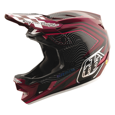 Troy Lee D4 AS Carbon Helmet Sram Radioscape Black / Berry