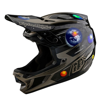 Troy Lee D4 AS Carbon Helmet SPACIAN Black