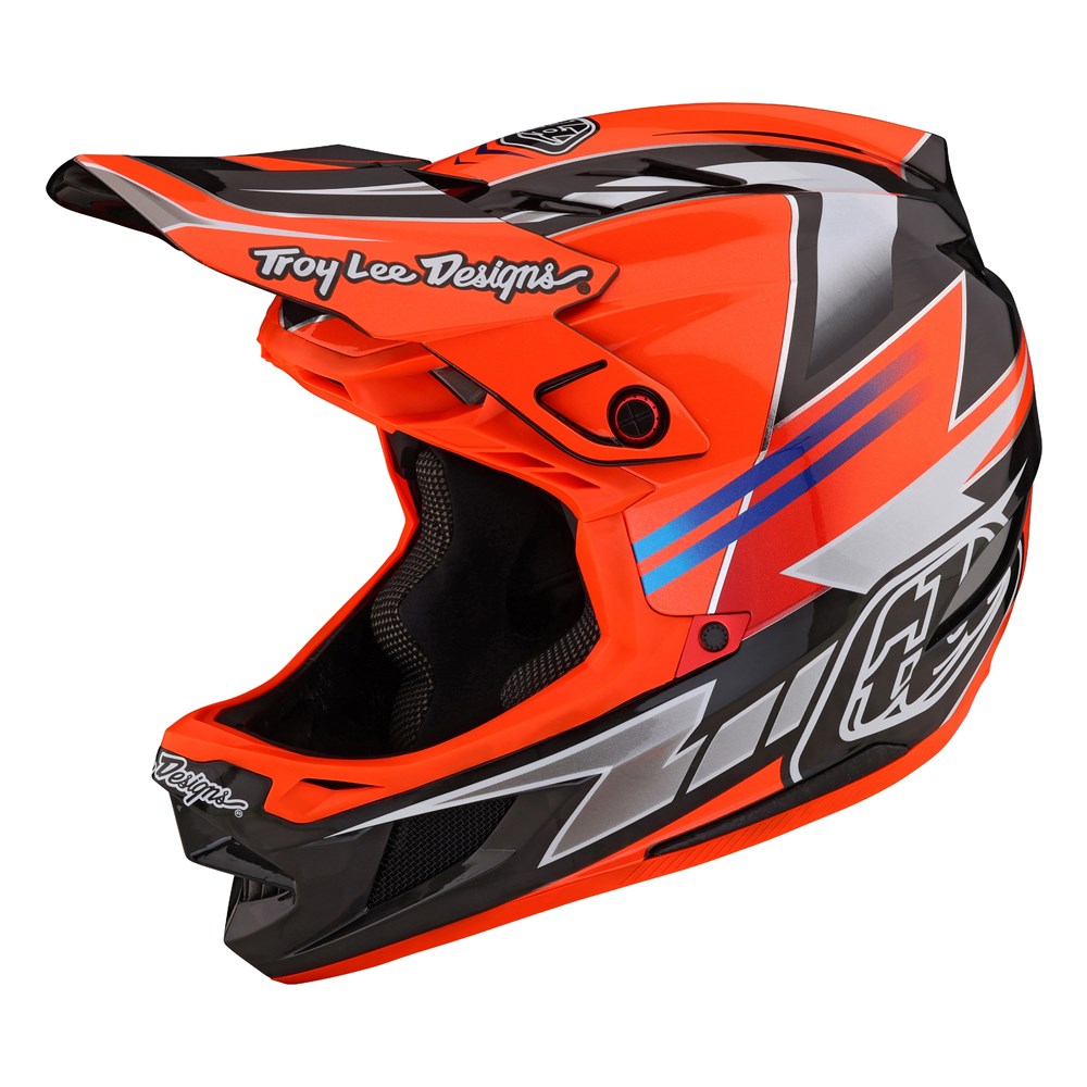 Troy Lee D4 AS Carbon w/MIPS - Saber RED