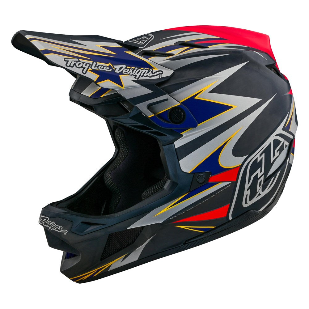 Troy Lee D4 AS Carbon Helmet - Inferno Gray