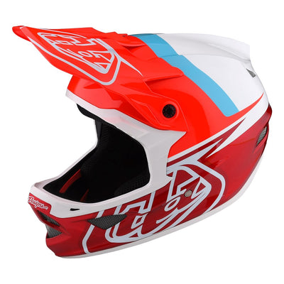 Troy Lee D3 AS Fiberlite - Slant Red