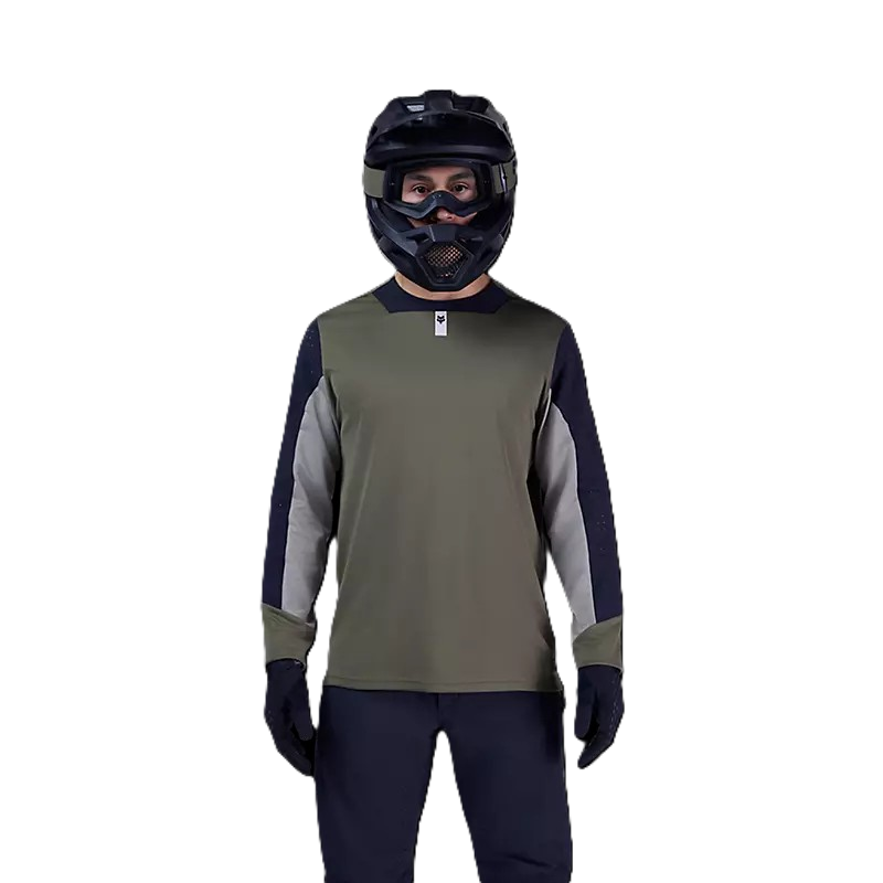 Fox Defend LS Jersey Olive Green