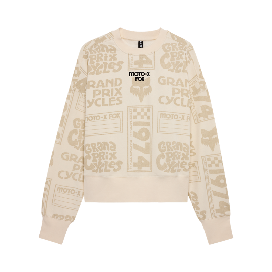 Fox W Circa 74 Oversized Fleece Crew Off White