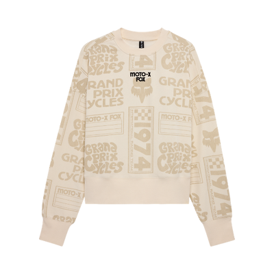 Fox W Circa 74 Oversized Fleece Crew Off White