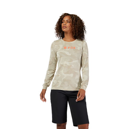 Fox W Ranger Tru Dri LS Jersey Cream