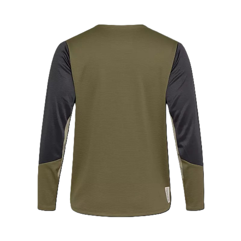 Fox Youth Defend LS Jersey Olive Green