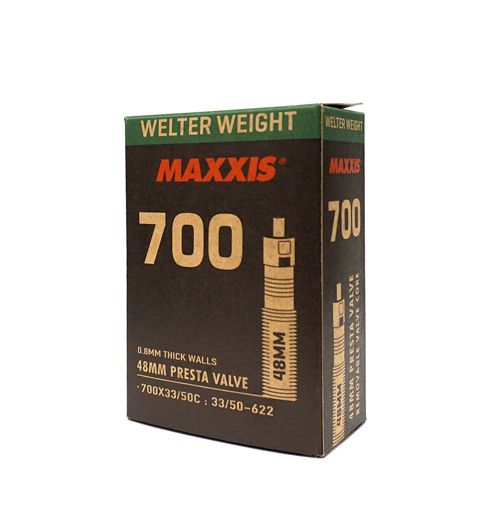 Tube Rvc Component Maxxis Tube 700c x 33/50 FV welterWeight48mm RVC, 128g 0.8mm Wall – Alta HQ