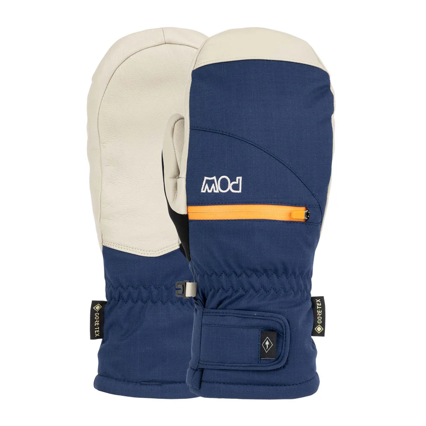 POW Wmns Cascadia Short Mitt + Leather - Midnight Smoke