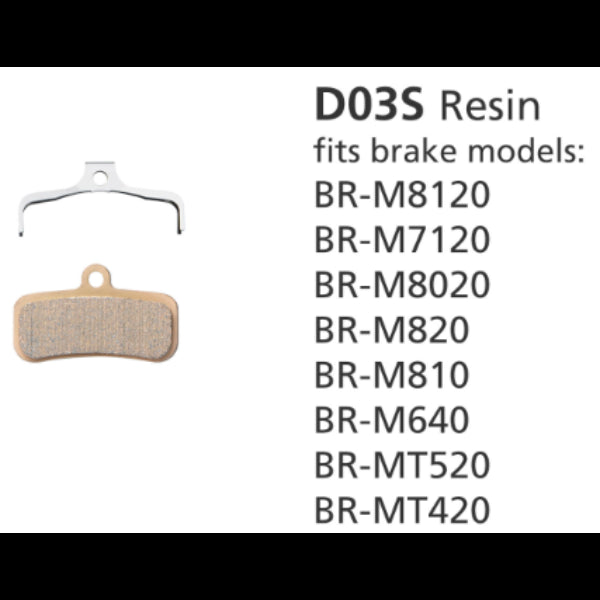 Shimano Resin Pad w/o Fin D03S 4 Piston