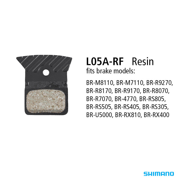 Shimano Resin Pad w/Fin L05A 2 Piston