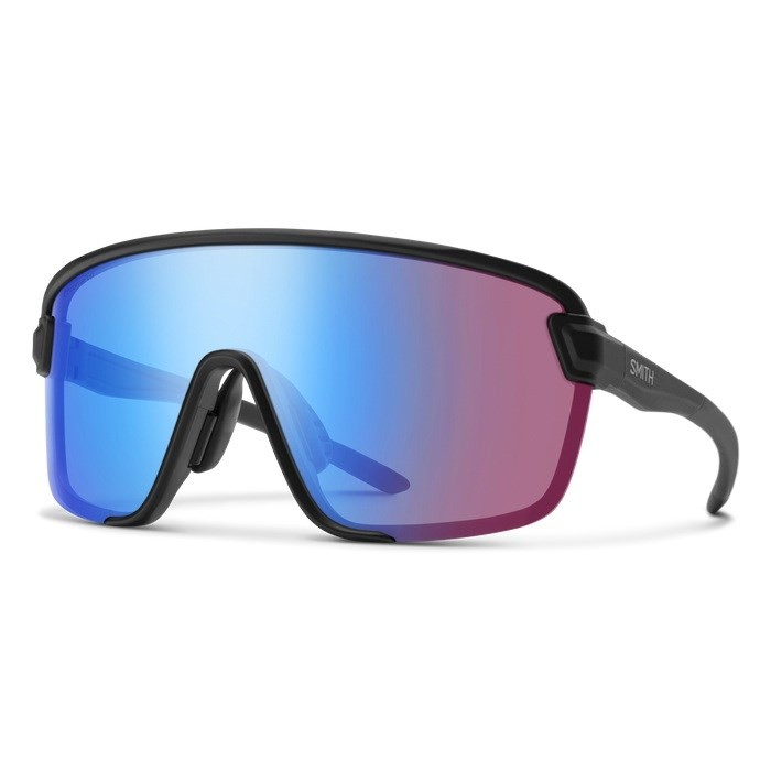 Smith Bobcat Matte Black CP Low Light Rose Blue Mirror