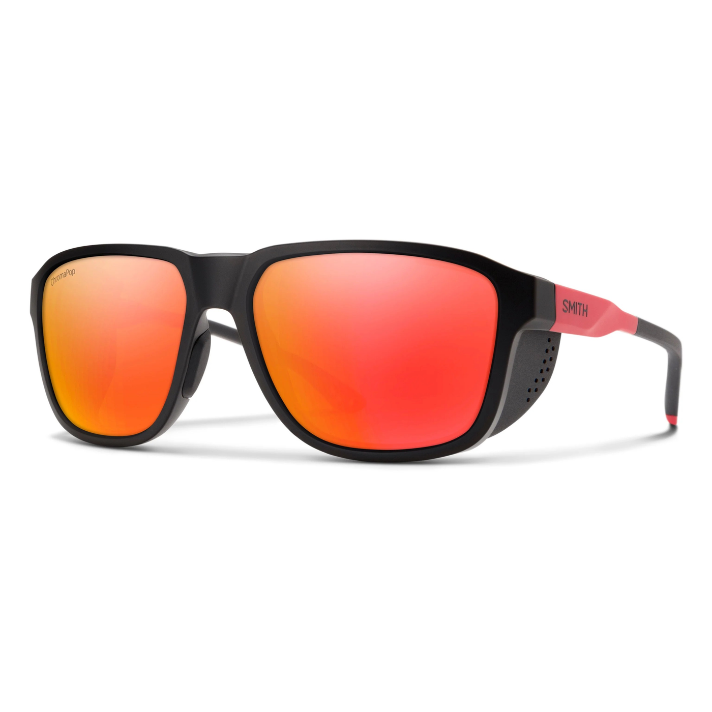 Smith Embark TNF Matte Black/Horizon Red CP Polarized Red Mirror VLT
