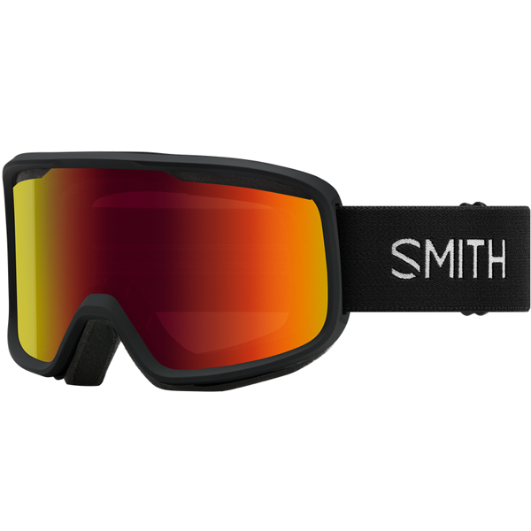 Smith 25 Frontier Low Bridge - Black Red Sol-X Mirror