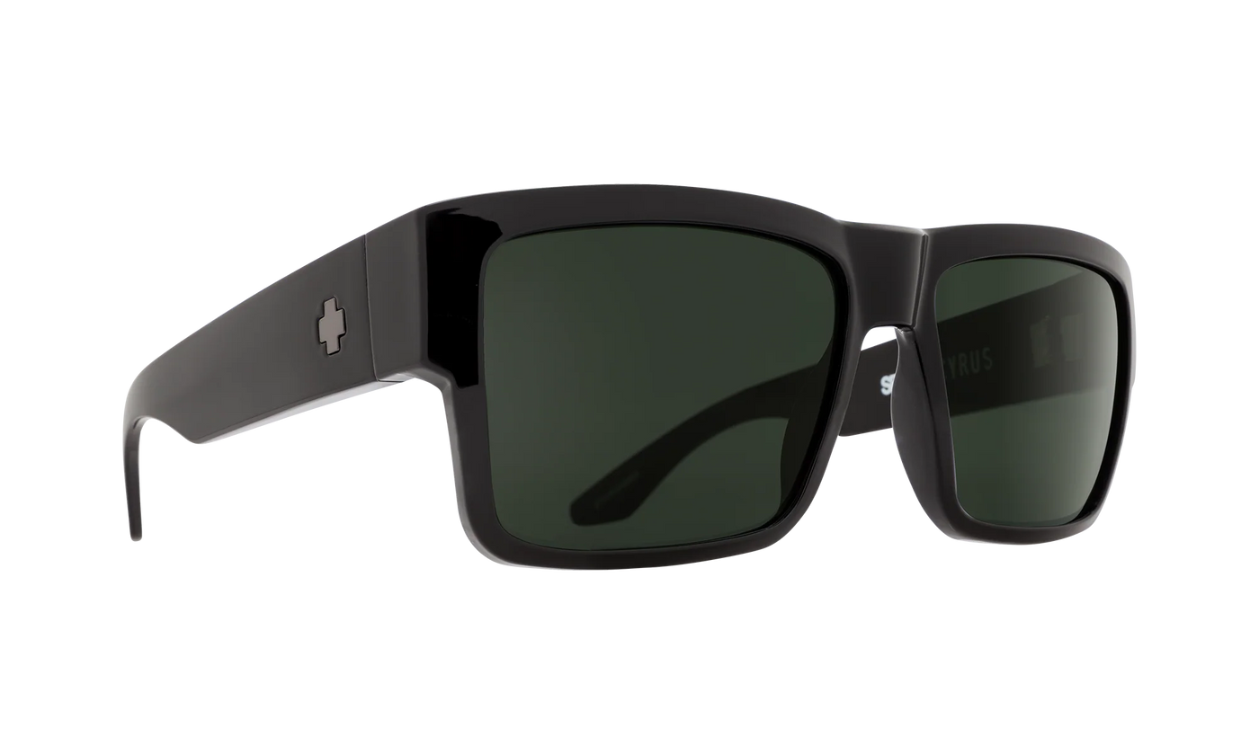 SPY Cyrus Mat Blk Happy Grey Green