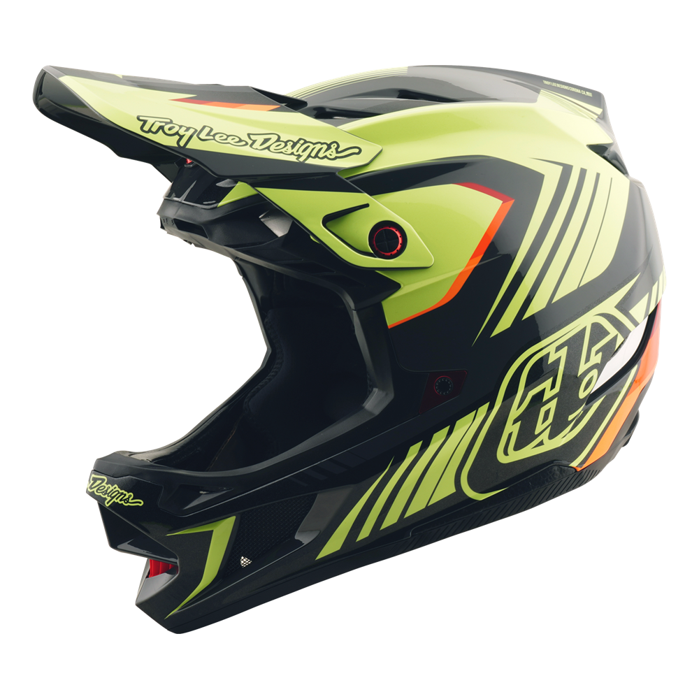 Troy Lee D4 AS Polyacrylite Qualifier Black/Yellow