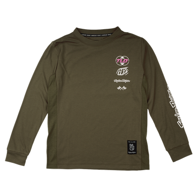 Troy Lee YOUTH Skyline Ride L/S Tee Worldwide Caper
