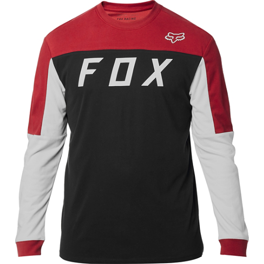 Fox Grizzled LS Airline Knit Top Black/Grey