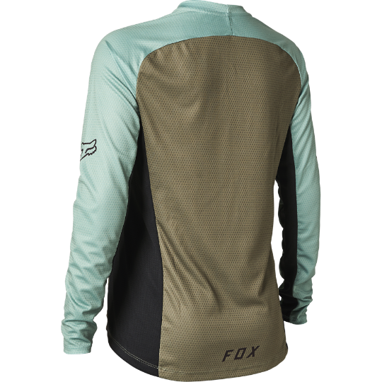 Fox Wms Defend LS Jersey Olive Green