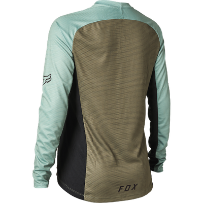 Fox Wms Defend LS Jersey Olive Green