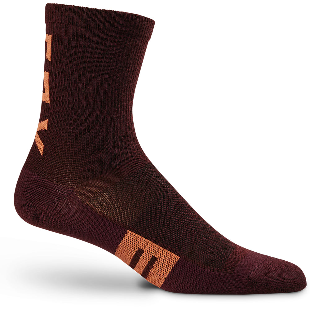 Fox Wms 6 inch Flexair Merino Socks - Dark Maroon - OS