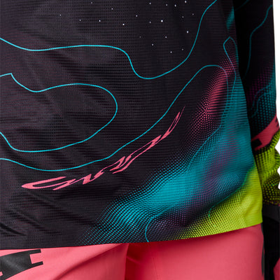 Fox Wms Flexair LS Jersey Lunar - Black/Pink