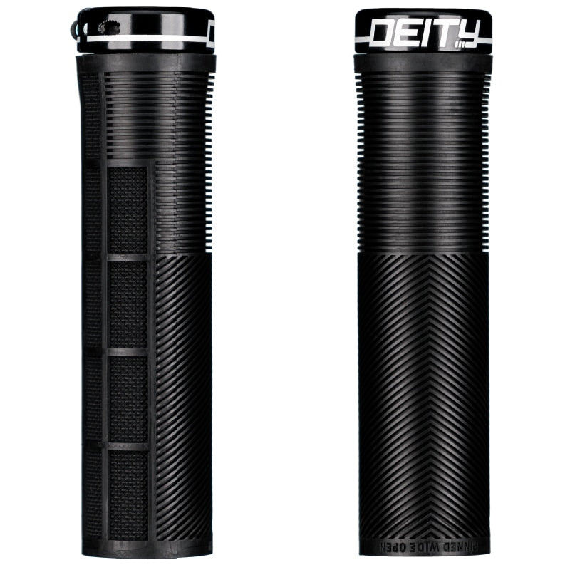 Deity Knuckleduster Lock-On Grips - Black w/Blk Clamp