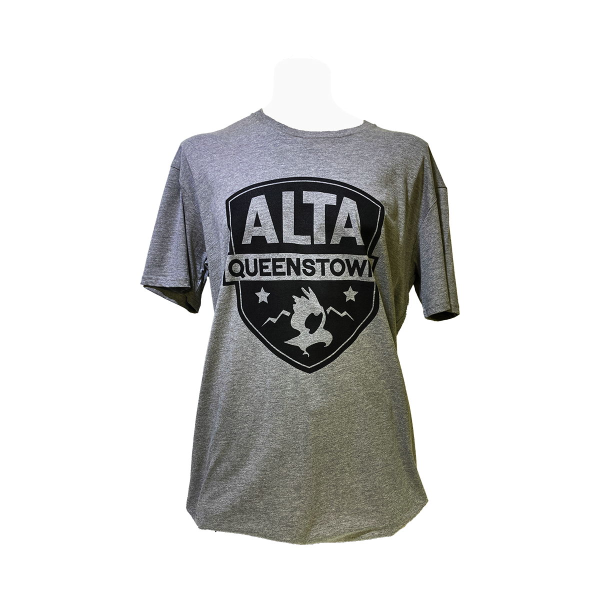 Alta Staple Tee - Large Patch - Grey Marle
