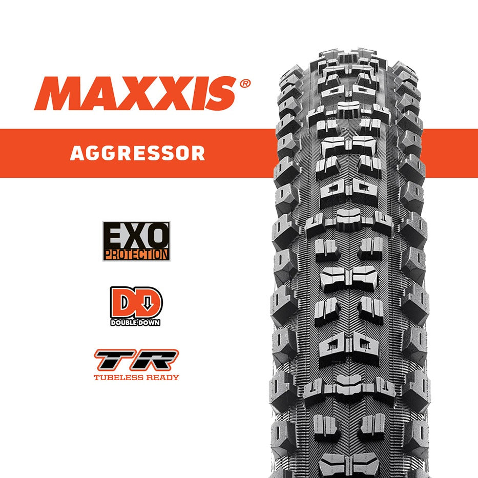 Maxxis 29x2.50 WT Aggressor TR/DD 120TPI Foldable