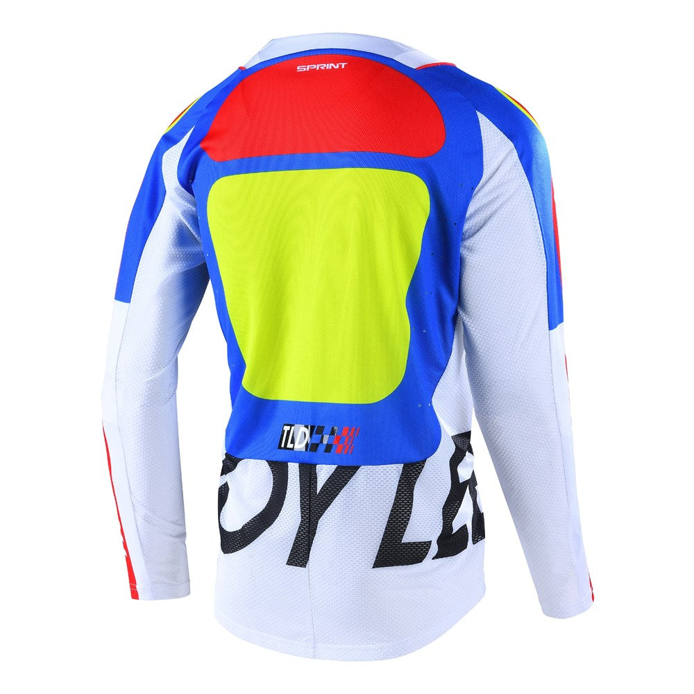 Troy Lee Sprint Jersey Drop In White - YOUTH