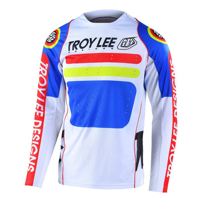 Troy Lee Sprint Jersey Drop In White - YOUTH