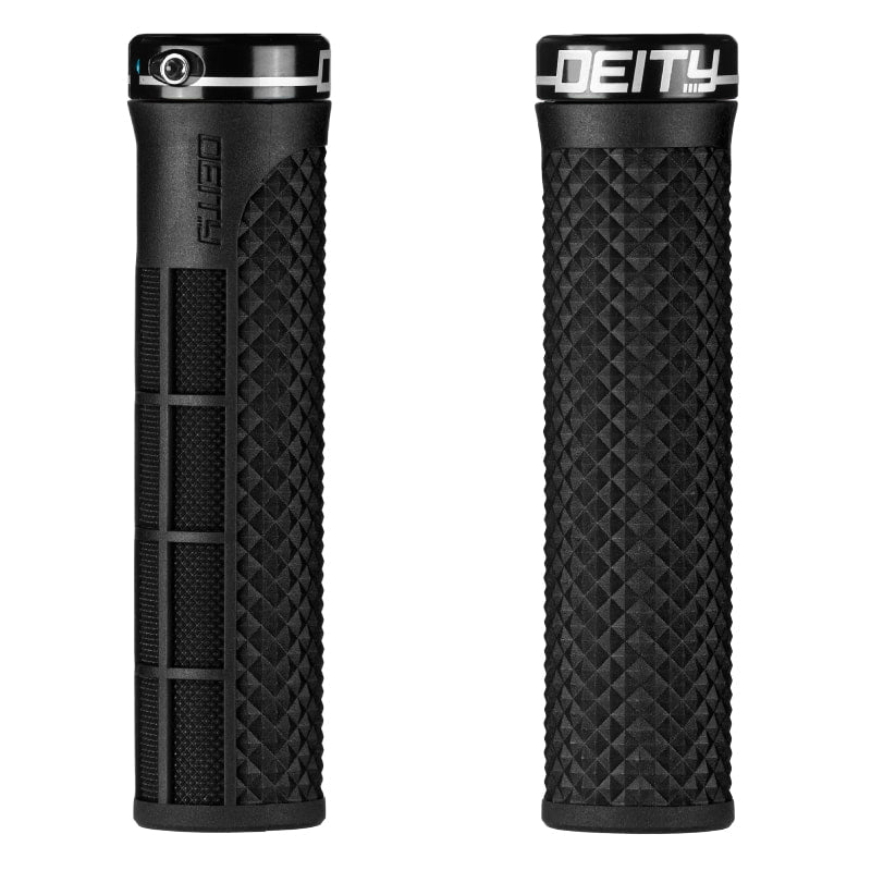 Deity Lockjaw Lock-On Grips - Black w/Blk Clamp