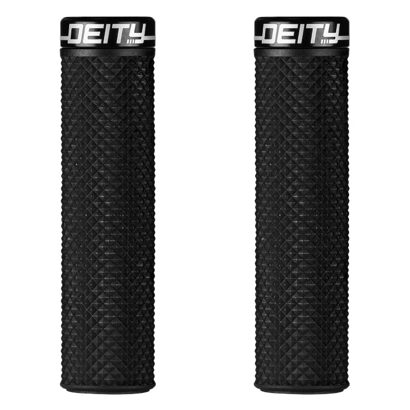 Deity Supracush Lock-On Grips - Black w/Blk Clamp